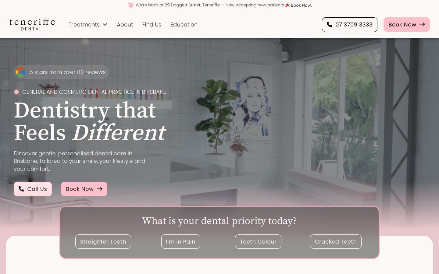 Teneriffe Dental — Website